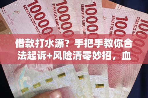 济南借款打水漂？手把手教你合法起诉+风险清零妙招，血泪教训换来的干货！