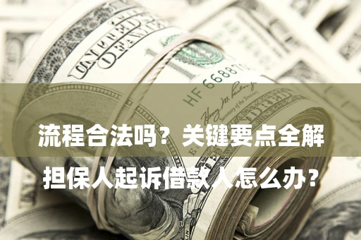 济南

担保人起诉借款人怎么办？流程合法吗？关键要点全解析