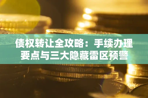 济南债权转让全攻略：手续办理要点与三大隐藏雷区预警